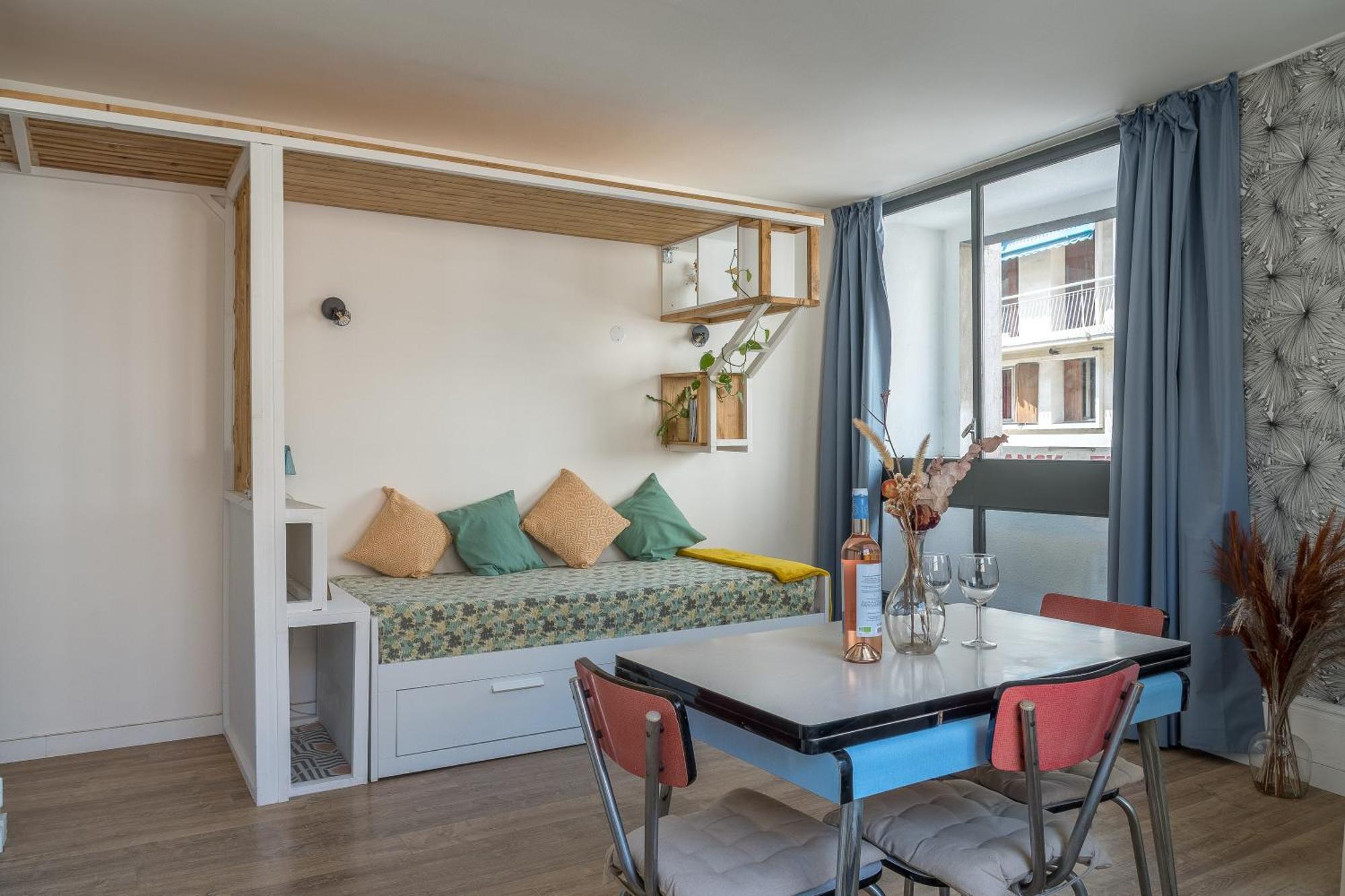*Las Flores* Joli Studio Avec Balcon 马赛 外观 照片
